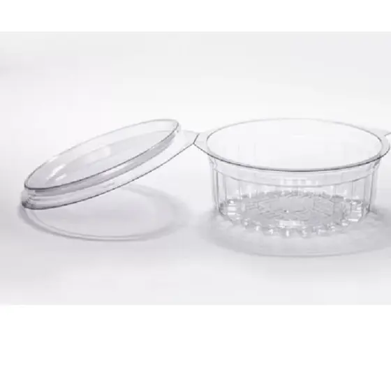 Pote Redondo Cristal com Tampa Articulada 250ml PF742 - 100 unidades