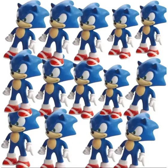 kit 14 Bonecos do Sonic