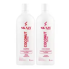 Kit Skazi Vegano Shampoo E Condicionador Fortalecedor Coconut 1 Litro