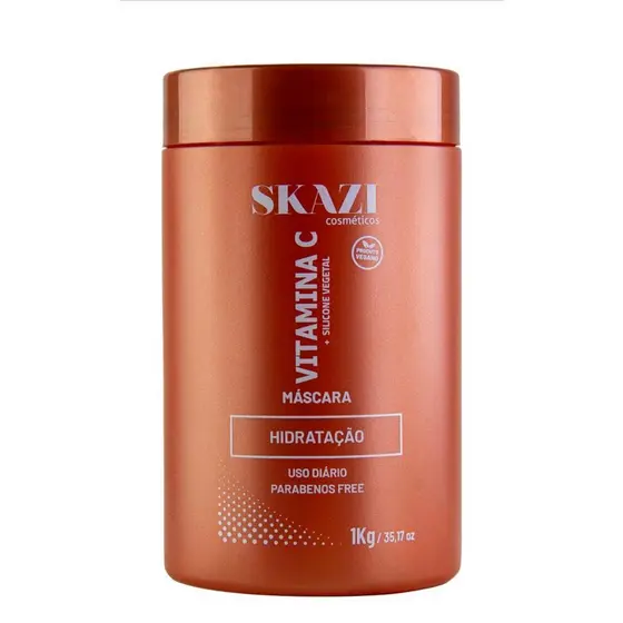 Máscara De Tratamento Skazi 1Kg – Vegana Com Vitamina C – Pós-Química, Nutrição E Brilho