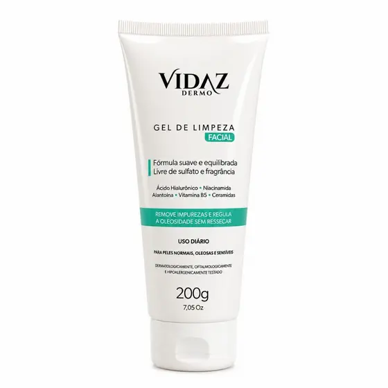 Gel De Limpeza Skazi Vidaz 200g - Limpeza Profunda sem Ressecar