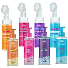 Kit Skin Care Facial Gel De Limpeza e Mousse De Limpeza Lovely Face Beautiful