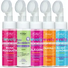 Mousse Demaquilante Facial Sabonete de Limpeza Com Aplicador Face Beautiful 150ml
