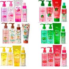Kit Autocuidado Skincare  Feminino Lovely – Esfoliante  Sabonete Hidratante Body Splash