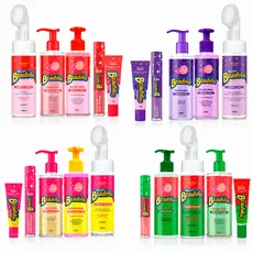 Kit Skin Care Diário Beautyloo Cheirinho Chiclete Hidratante Sabonete Facial Lip Balm Face Beautiful