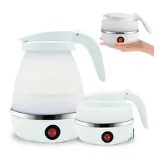 Jarra Elétrica De Silicone Portátil 600ml Estilo Chaleira Chá Chimarrão Agua Quente Rapido 110V