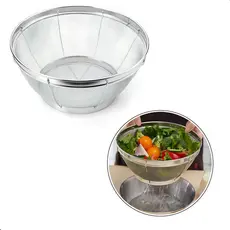 Escorredor De Macarrão Arroz Legumes Verduras Fruteira Multiuso 22cm Aço Inox
