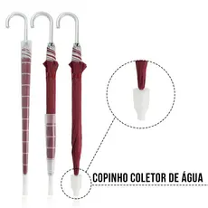 Guarda Chuva Automático Reforçado Copinho Anti Respingo Premium