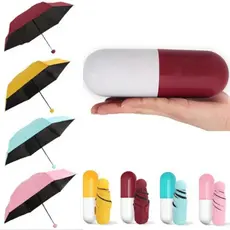 Mini Sombrinha Guarda Chuva Modelo Capsula Compacto Cabe no Bolso