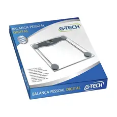 Balança Digital G-tech Glass 10 Em Vidro Temperado Até 180 Kg