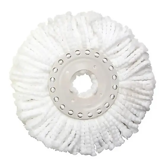 Refil Mop 16cm Giratório Microfibra Esfregão Limpeza Mor