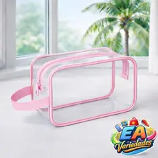 Kit 10 20 30 Unidades Nécessaire Transparente Em Plástico Organizador Enfermagem Maquiagem Escola