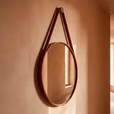 Espelho Decoração Sala Antigo 60cm C/ Suporte Fixação para Sala Quarto Banheiro