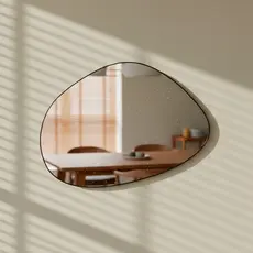Espelho Orgânico Moderno Decoração Lavabo Banheiro 80x60cm