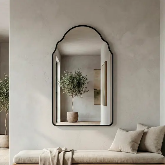Espelho Orgânico De Parede Sala Lavabo 60x80cm - Mod. Marrocos
