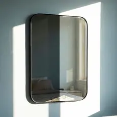 Espelho Formato Retângular Quadrado Pinterest Blogueiras Banheiro Sala Closet Couro 110x50cm