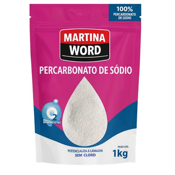 Percarbonato 100% Puro Tira Manchas Roupas Brancas e Coloridas