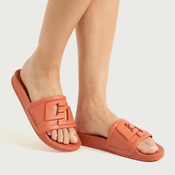 Chinelo Slide Unissex Bianca Colcci Techfit Tira Larga com Logo Vazado