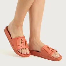 Chinelo Slide Unissex Bianca Colcci Techfit Tira Larga com Logo Vazado
