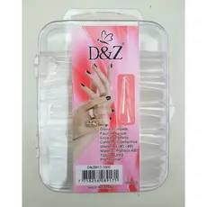 POSTIÇA D&Z realista alongada extra grande 10 tamanhos bailarina  curvatura C stiletto amendoada almond