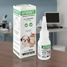 Otovet Biofarm 20mL Solução Otológica Para Cães e Gatos – Alívio e Limpeza Imediata