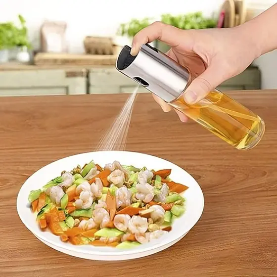 Spray Pulverizador Azeite 100ml Vidro Para Óleo e Vinagre Kit 1 2 ou 3 Unidades Cozinha Saudável