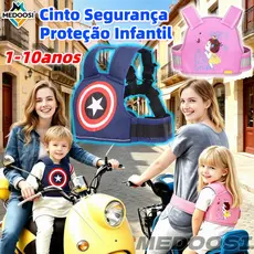 ​​Colete de Cinto Segurança Proteção Infantil Anti-Queda Ajustável para Motocicleta,Bicicleta Arnês Reflexivo Criança​​