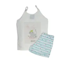 Pijama Baby Doll Malha Conforto Menina Infantil  Alcinha Linha Noite Moda Infantil