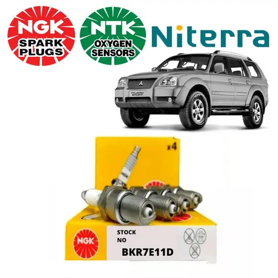 Jogo De Vela De Ignição Mitsubishi Pajero 2.0 16v 2009 A 2015 Ngk Bkr7e11d 