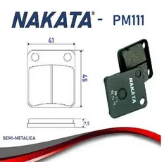 Pastilha De Freio Dianteira HONDA CG Titan 125 ES - Nakata PM111 