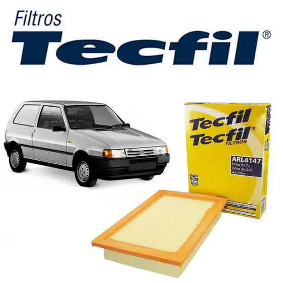 Filtro de ar do Motor FIAT FIORINO UNO FIRE  1991 ate 2015 – TECFIL ARL4147