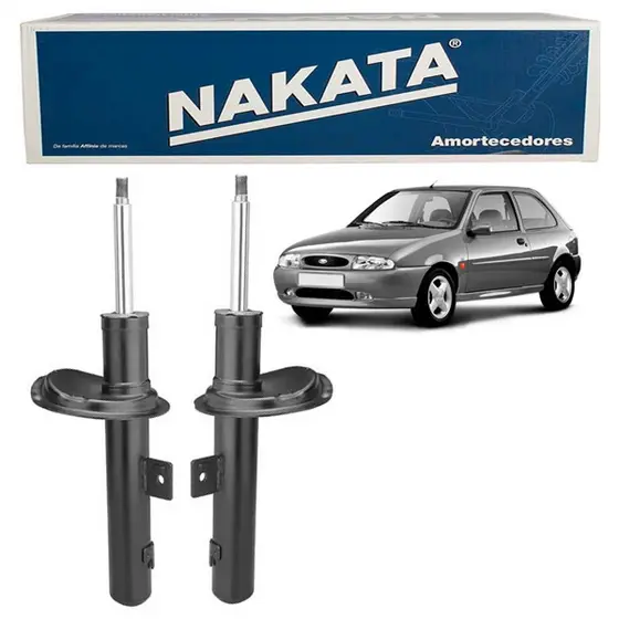 PAR Amortecedor Dianteiro Ford Fiesta 1996 a 2004 Nakata HG30791