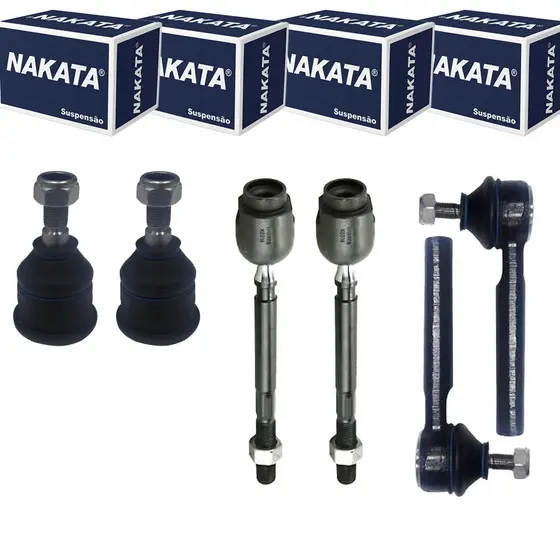 Kit 2 Terminal 2 pivo 2 Barra axial Fiorino 1992 ate 2012