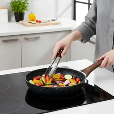 Frigideira Nanocerâmica 24cm 20cm Antiaderente Revestimento Cerâmica Fogão Indução Elétrico Gás