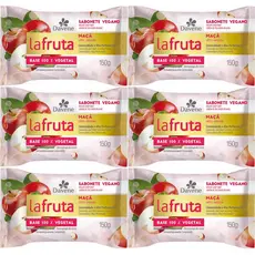 6UN Sabonete La Fruta Maçã Barra Vegetal 150g Davene