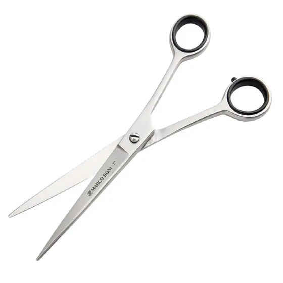 Tesoura Profissional p/ Barba e Cabelo Fio Laser 7", Aço Inox, Marco Boni, 1 Unidade