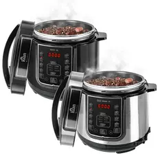 Panela de Pressão Elétrica Digital 5/6 litros 127v ou 220v Preta ou Inox - kian