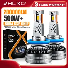 2pc H4 H7 H11 Faróis LED Canbus H11HB3 HB4 H8 H1 H3 9005 9006 9012 HIR2 H9 18PCS 8054 Decodificador De Ventilador Turbo CSP
