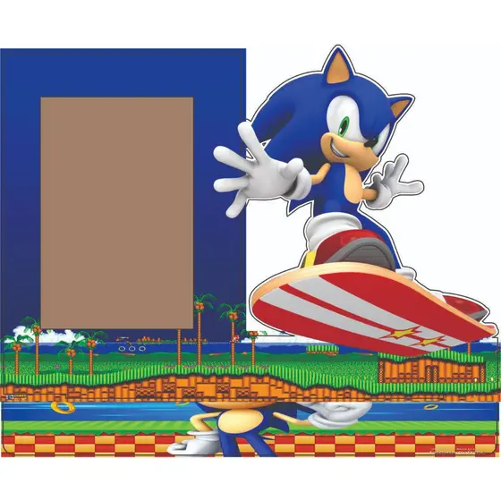 Porta Retrato Decoração Sonic