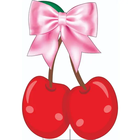 Display Cerejinha com Laço Rosa de 60 cm