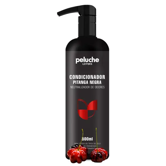 Condicionador Eliminador de Odores Pet  para Cães e Gatos Peluche Pitanga Negra 500ml