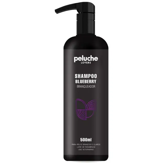 Shampoo Branqueador Blueberry Para Cães 500ml Peluche
