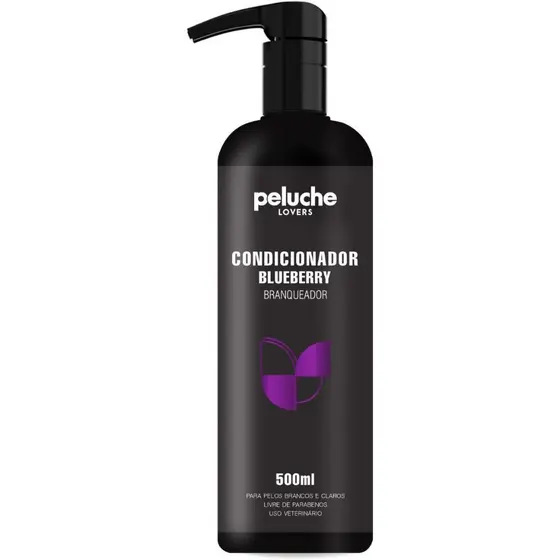 Condicionador Branqueador Blueberry Para Cães 500ml Peluche