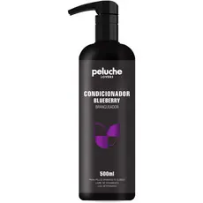 Condicionador Branqueador Blueberry Peluche 500ml Para Cães e Gatos Pelos Claros