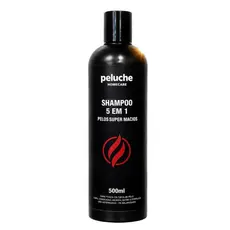 Shampoo Pet 5 em 1 Peluche 500ml Banho Completo Para Cães e Gatos pH Neutro Premium