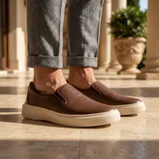 Tênis Iate Masculino Casual Sem Cadarço Sapato Sapatênis Slip On Confortável Calçado Homem Sapatilha