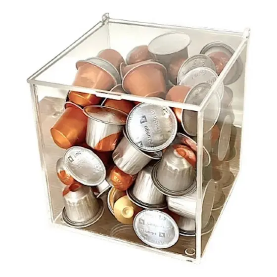 Caixa Organizador De Cápsulas De Café Acrilico Cristal