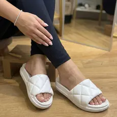 Chinelo Feminino Slide Acolchoado Matelassê Casual Conforto Premium