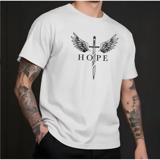 Camiseta Hope Moda Streetwear 100% Algodão Unissex Envio Imediato