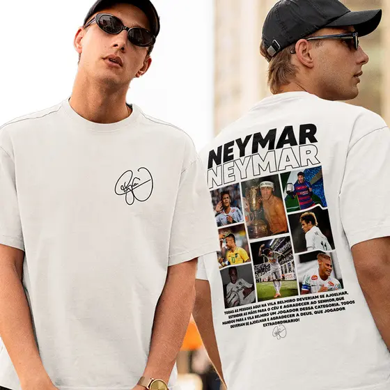 Camiseta Neymar Menino Ney Personalizada Unissex Vintage Envio Imediato